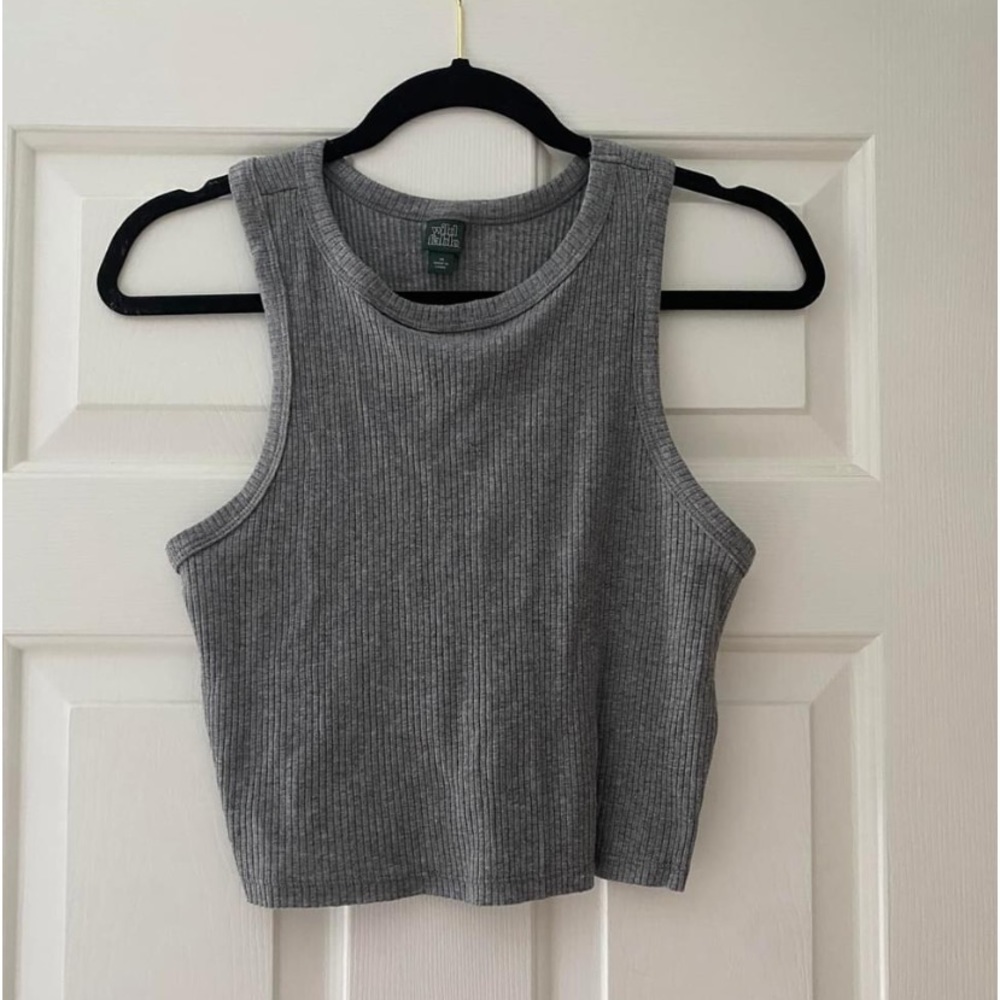 Grey racerback tank